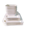 18 Pieces rectangular dinner set