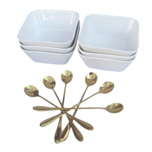 Alternative view of 12 Pieces square dessert bowls